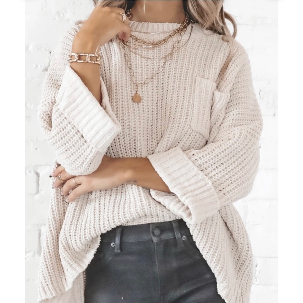 New cream sweater